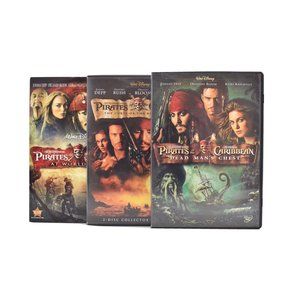 Disney Pirates Of The Caribbean 1, 2 & 3 Movie DVD